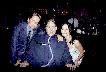Michael Douglas, Catherine Zeta-Jones, with Christopher Reeve