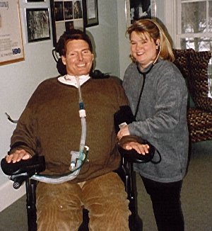 Chris with Head Nurse Tracy Deluca