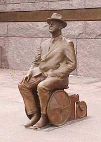FDR in Wheelchair Statue
