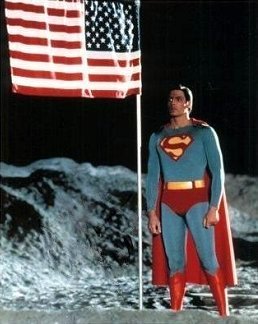 Superman on the moon